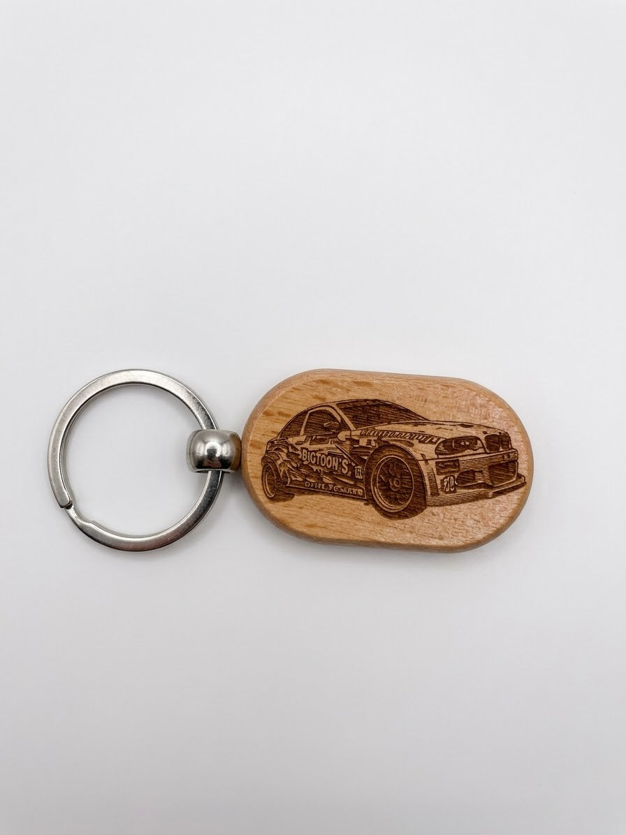 Porte-clés en bois E46